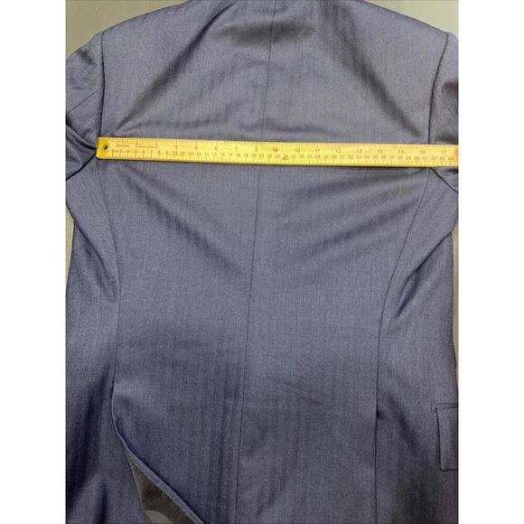 LEONARD LOGSDAIL Vintage Bespoke New York Navy Blue 2 BTN Men Sport Coat Blazer - Picture 14 of 15